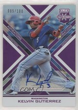 2016 Elite Extra Edition Aspirations Purple /100 Kelvin Gutierrez #136 Auto 0c2