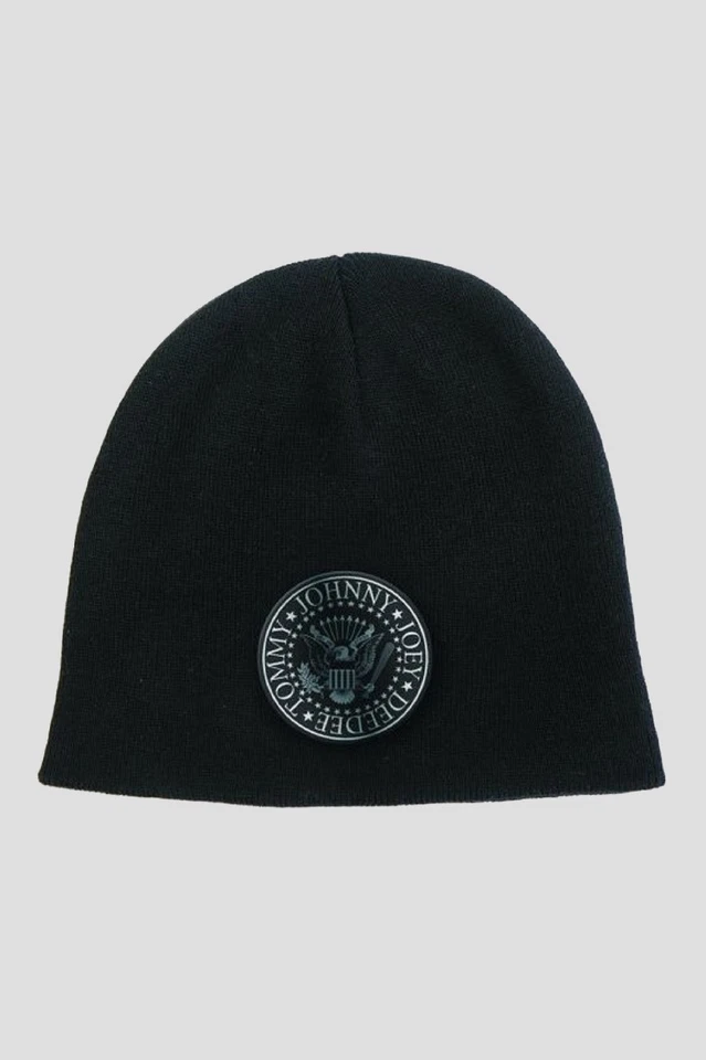 Ramones Gorro Gorra Sello Presidencial Banda Logo Hey Ho Nuevo Oficial Negro Foto 2 de 3