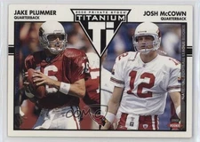 2002 Private Stock Titanium Blue /325 Jake Plummer Josh McCown #102 Rookie RC