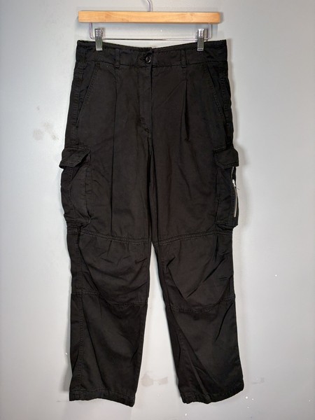 ME+EM Cargo Combat Trousers UK 10 Black Authentic Pants Utility Pockets 