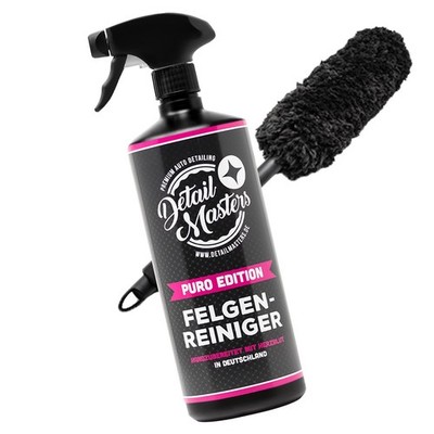 Meguiars Felgenbürste Supreme Wheel Brush Large + DetailMasters Felgenreiniger