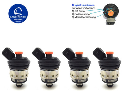 4x Landirenzo ORIGINAL MED Landi Injector GI25-22 Orange Arancione Naranja LPG