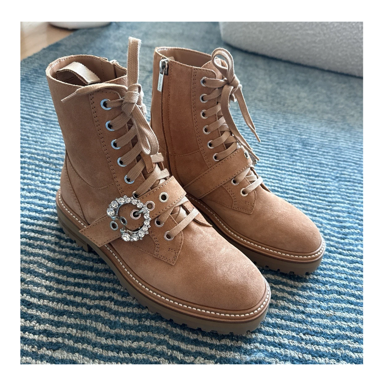JIMMY CHOO JC BOMBAT SUEDE LACE UP BOOTS Jimmy Choo Rosabel Lace 