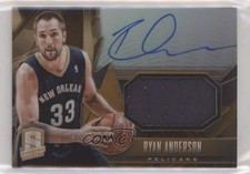 2013-14 Panini Spectra Jersey Auto Orange 1/20 Ryan Anderson #35 Auto s7f