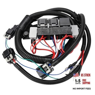 Dual Electric Fan Control Wiring Harness Kit for Chevy Silverado