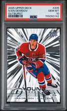 2025 Upper Deck #205 Ivan Demidov Young Guns Outburst PSA 10 Rookie Rc