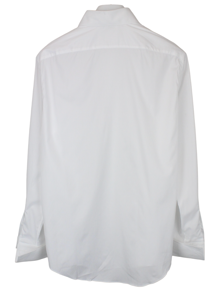 Suitsupply Slim Fit Formal Shirt For Men XL White Button-Up Spread