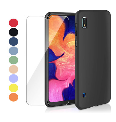 Samsung Galaxy A10 A105F A105FD DS/SM M10 Silikon TPU Gel Case + Glas