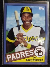 2020 Topps Update Dave Winfield 1985 35th Anniversary Blue Parallel Padres