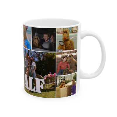Alf Coffee Mug, Vintage TV Show Ceramic Cup, Unique Retro Gift,