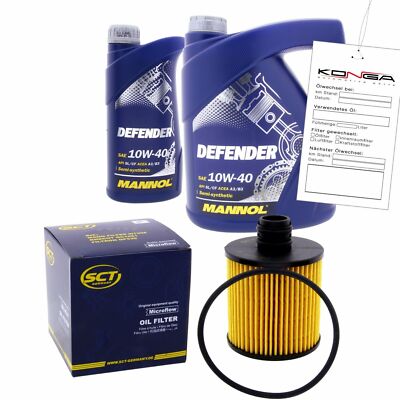 Inspektionskit MANNOL Defender 10W-40 für Peugeot 307 2.0 Hdi 135 Break Sw 607