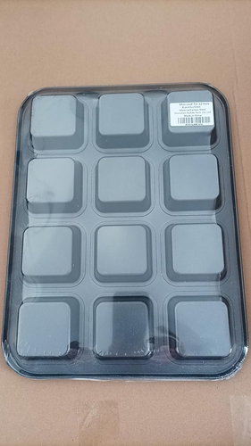 Brownie Cake Pan Square Muffin Pan Mini Loaf Pan,Non-Stick Carbon Steel Baking B - Picture 8 of 9