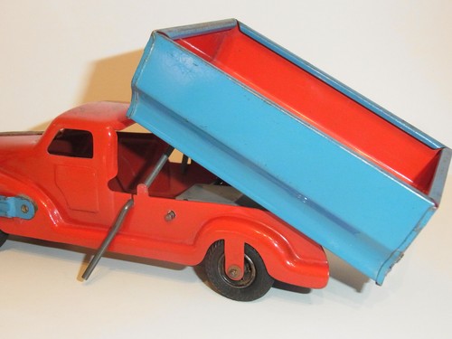 GESCHA LKW-Kipper mit Schaufellader Made in Western Germany 50er Jahre - Bild 6 von 9