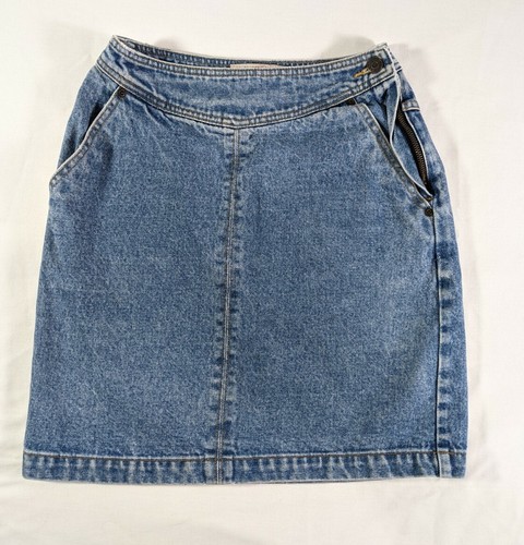 GAP Junior's Light Wash Regular Fit Midi Vintage Jean Skirt size 5/6 - Picture 3 of 10
