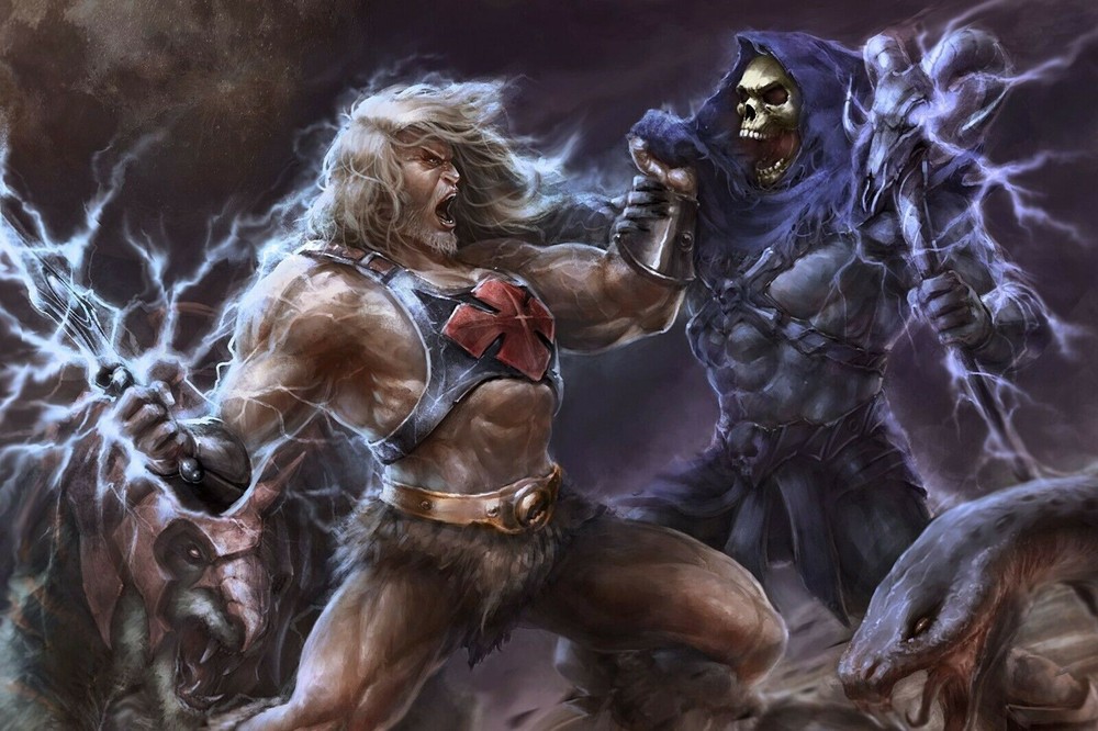 Masters of The Universe He-man vs Skeletor Poster 30X20 inches