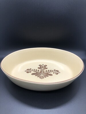 PFALTZGRAFF STONEWARE Village Pattern #241 Oval Baking Dish Vintage