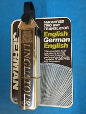 Linguatour German English Pocket Travel Dictionary Flip Book Two-Way Translator