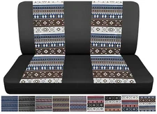 Front Bench Truck seat cover tribal Aztec boho Fits 1971-1991Ford F150 F250 F350