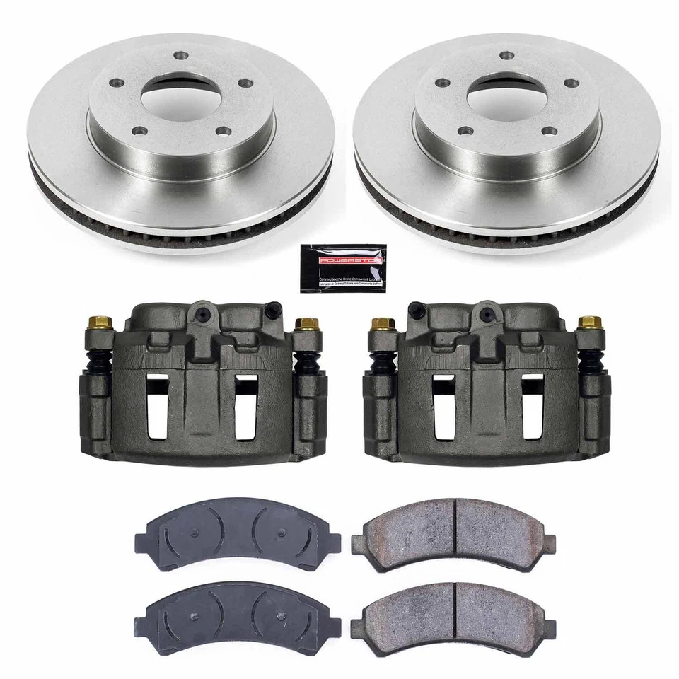 Power Stop 1-Click Autospecialty Replacement Plain Brake Kit for 98-03 Chevy S10 Foto 2 de 2