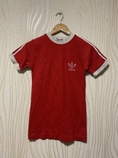 ADIDAS 80s VINTAGE COTTON FOOTBALL SHIRT SOCCER JERSEY sz M MEN #9