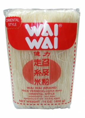 WAI WAI dünne Reisnudeln 400g | Rice Vermicelli 0,5mm | Oriental Style