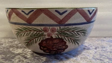 The Cellar Montelupo Pine Cone Salad/Mixing Bowl. Italy. 2000 (Macy's)