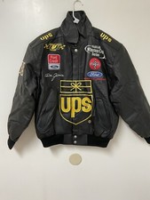 Dale Jarrett #88 Jeff Hamilton Collection Black Leather Jacket Men's Medium