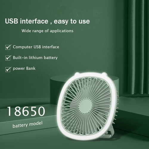 Fan Desktop Portable Camping Fans Rechargeable Camping Ceiling Fan With Light - Bild 2 von 16