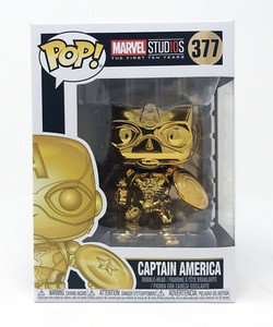 captain america funko pop gold