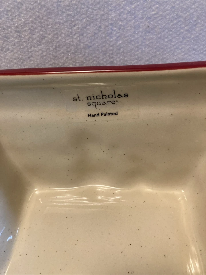 2 St Nicholas Square WINTER WISHES 32 oz Soup 5.75" Bowls Snowman Snowflake Mint - Image 4 of 4