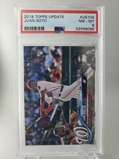 Juan Soto 2018 Topps Update  #US104 PSA 8 RC Rookie Debut Nationals