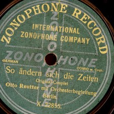 OTTO REUTTER So ändern sich die Zeiten/ Änneken + Männeken  Schellack S8780