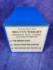 Melvyn Wright 26 Note Music Roll Mechanical Music Arranger