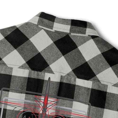 55 Chevy with pinstriping Unisex Flannel Shirt - Picture 12 of 17