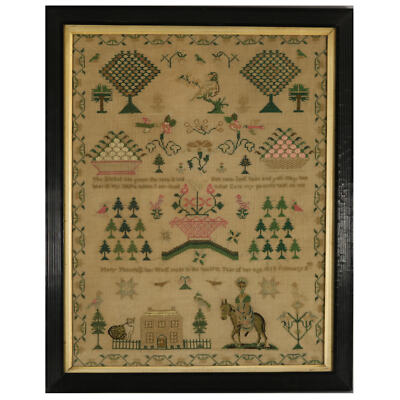 Antikes Sampler, 1834, von Mary Thornhill