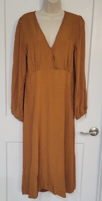 burnt orange long sleeve midi dress A-line Long Sleeves Light Burnt Orange Modest Prom Dresses PD018 bridalsew