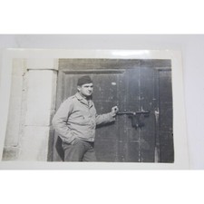 WWII American Soldier US Photo Snapshot Photograph World War 2 II WW2 GI 66841
