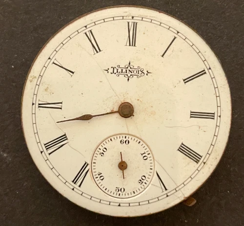 Antique 1894 Illinois Grade 140 Pocket Watch Movement Good Balance 6s 7j USA