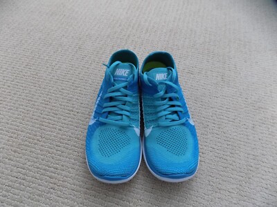 NEW WOMENS 9.5 NIKE FREE 4.0 FLYKNIT RUNNING SHOES BLUE NEW WOMENS 9.5 NIKE FREE 4.0 FLYKNIT RUNNING SHOES BLUE
