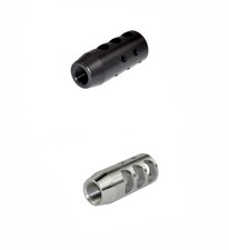 Steel Stainless Steel Compact Muzzle Brake 1/2x28 TPI Thread For 9mm