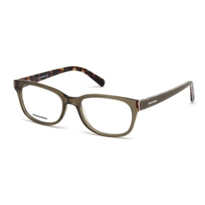 DSQUARED2 DQ5218 045 Light Brown Plastic Optical Eyeglasses Frame 53-18-140  RX