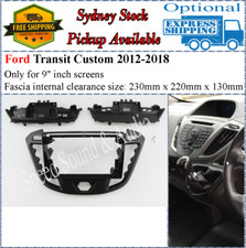 For 9 Nine Inch Screen Fascia Fits Ford Transit Custom 2012-2018 Black Dash Kit For 9 Nine Inch Screen Fascia Fits Ford Transit Custom 2012-2018 Black Dash Kit
