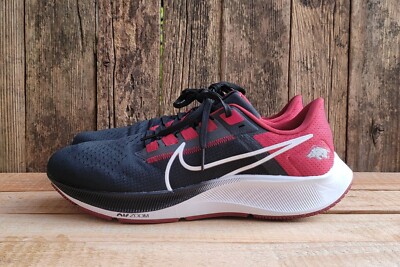 Nike Arkansas Razorbacks Air Zoom Pegasus 38 Running Men Sz 10.5 Red  DJ0817-001
