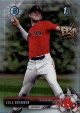 2017 Bowman Draft Cole Brannen #BDC-193 Chrome Refractor Boston Red Sox 14A