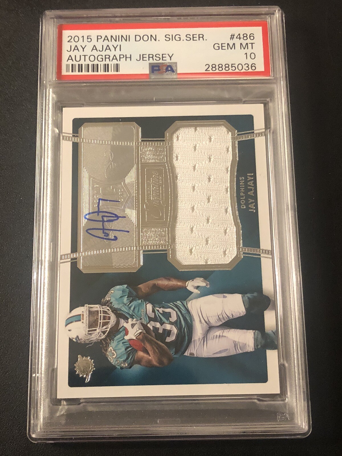 Jay Ajayi Panini Donruss Signature Series #486 Autograph Jersey