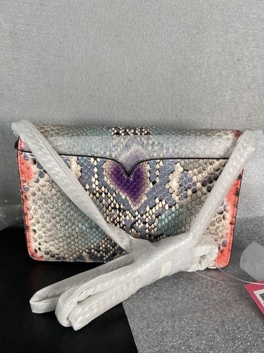 Kate Spade romy python-embossed Leather Gold chain wallet - Picture 6 of 7