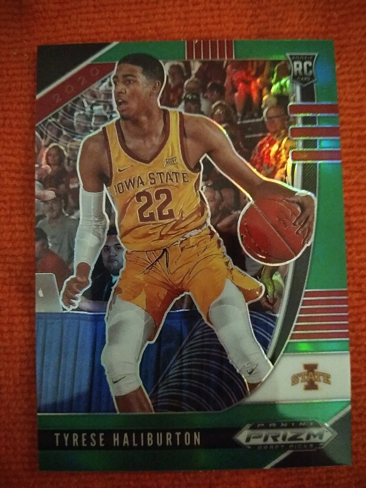 2020 Panini Prizm Tyrese Haliburton green prizm Iowa State