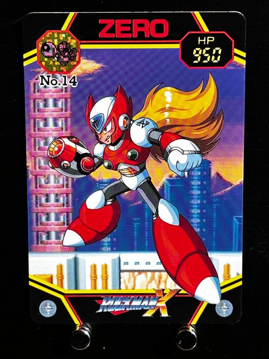 Mega MAN X Card 10 ZERO CAPCOM BANDAI JAPAN Japanese 1993 Very