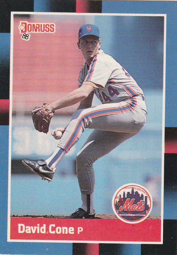 FREE SHIPPING-MINT-1988 Donruss David Cone #653 METS PLUS BONUS CARDS