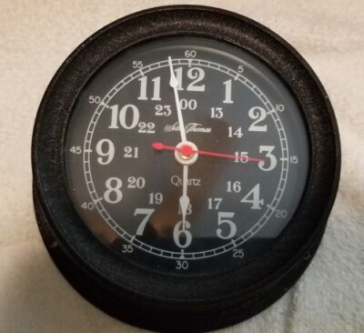 Vintage Seth Thomas Seasprite II Ship's Clock with Original Working Movement